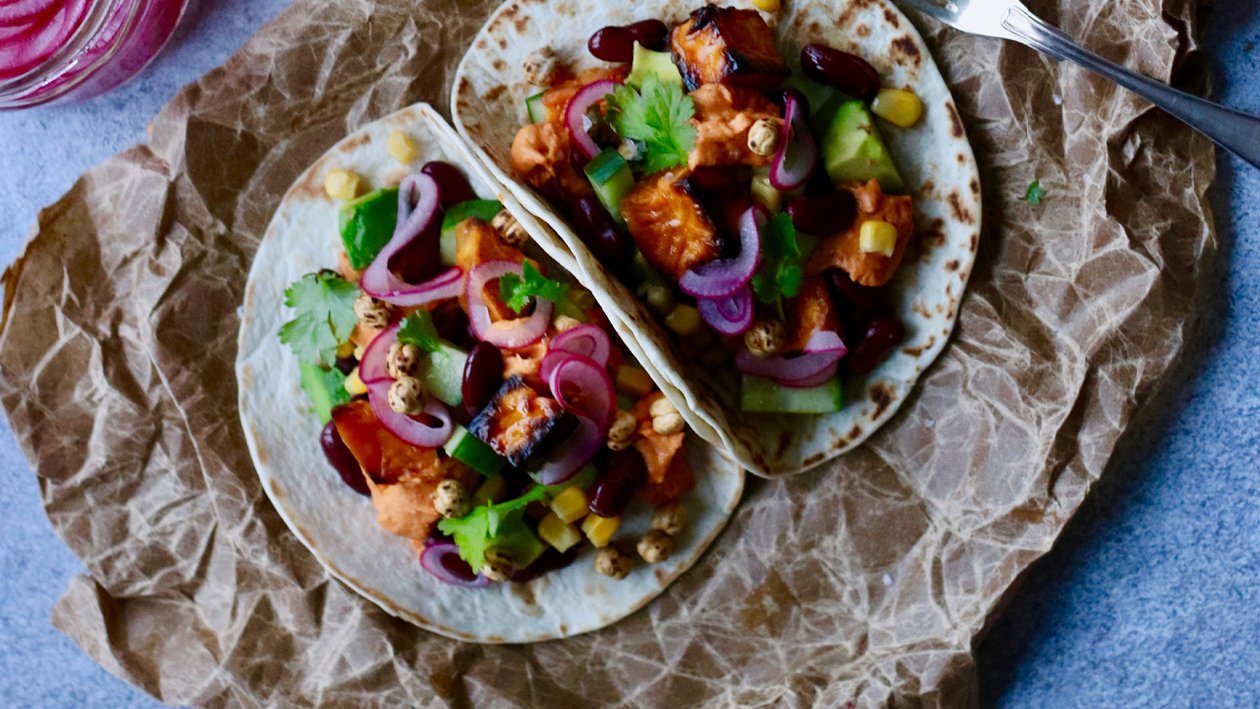 Tacos med sötpotatis Tacos med sötpotatis