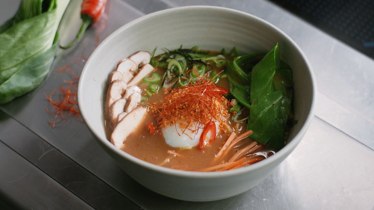 Vegetariska ramen Vegetariska ramen