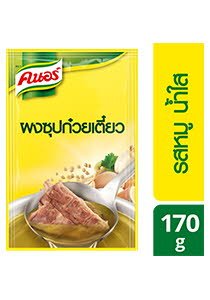 ผงซุปก๋วยเตี๋ยวน้ำใสรสหมู ตราคนอร์ 170 ก - ผงซุปก๋วยเตี๋ยวน้ำใสรสหมู ตราคนอร์ 170 ก -
