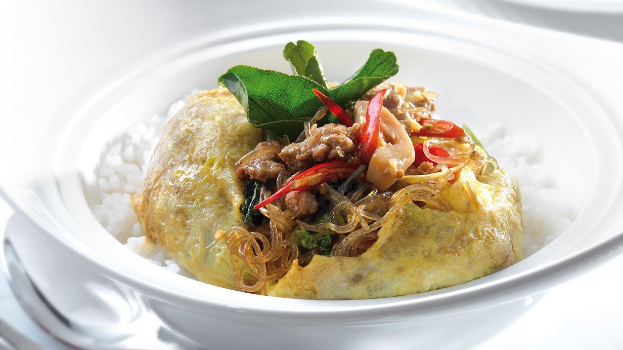 ข้าวกะเพราเบญจรงค์ ข้าวกะเพราเบญจรงค์