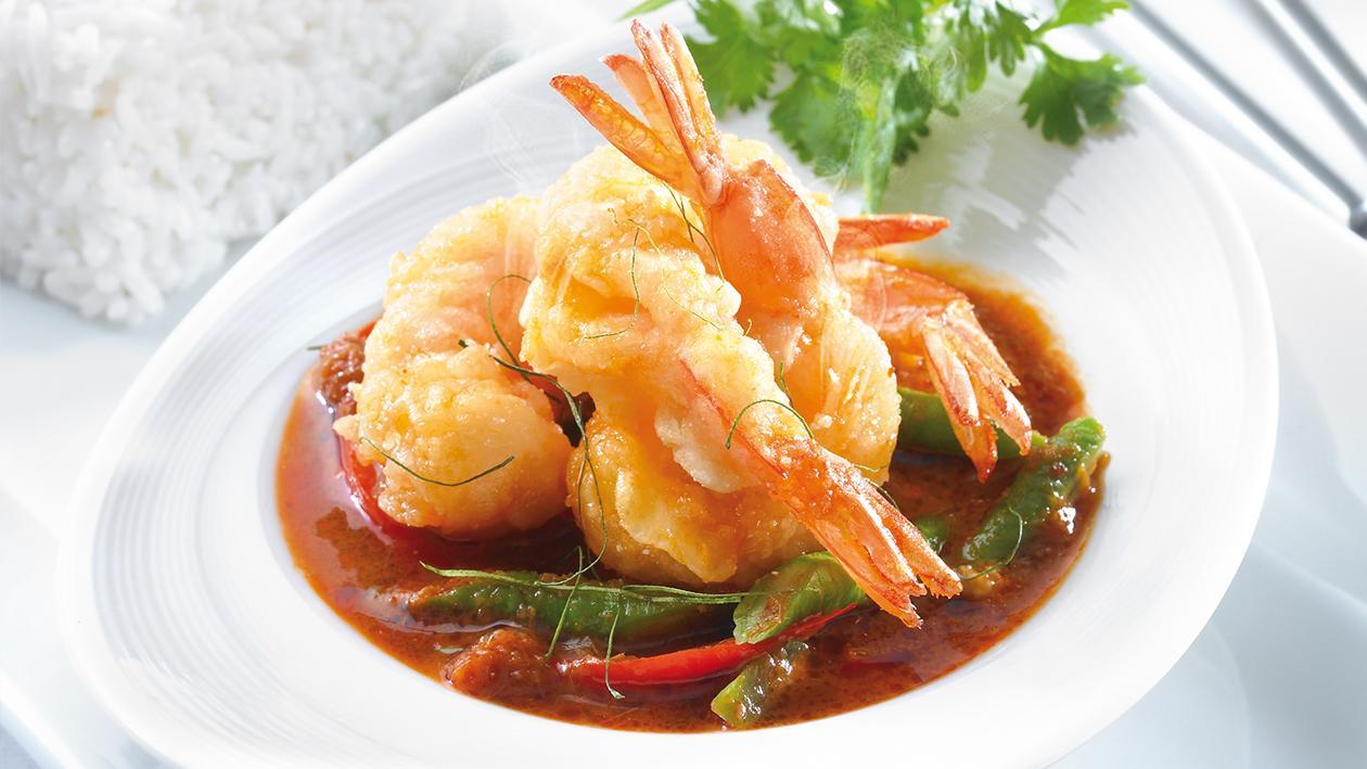 ข้าวกุ้งเสวยผัดพริกขิง ข้าวกุ้งเสวยผัดพริกขิง
