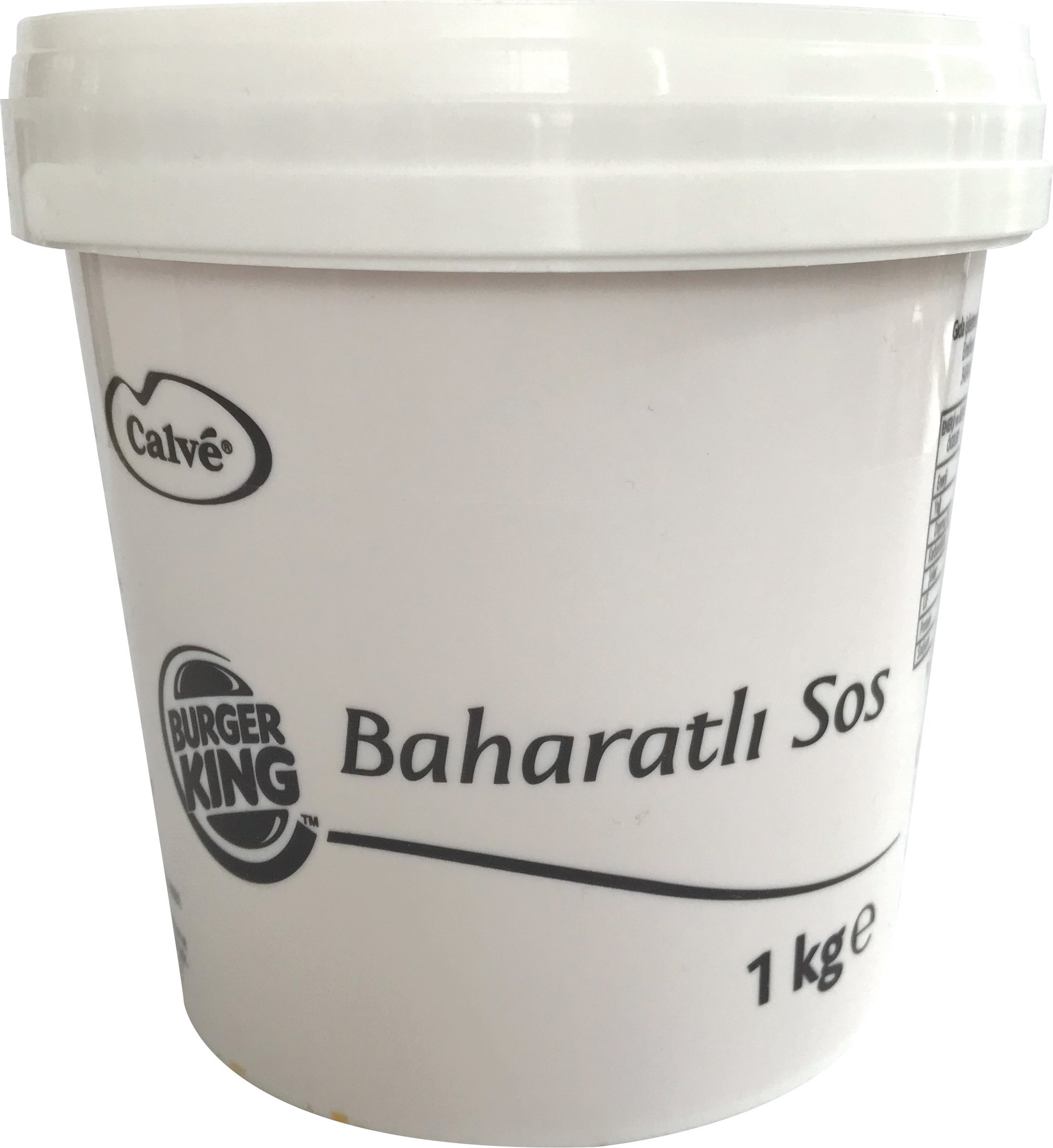 Burger King Baharatli Sos 1 Kg -
