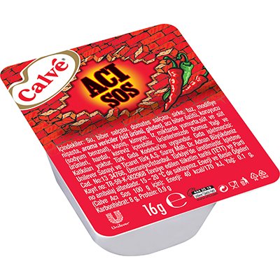Calve Porsiyonluk Acı Sos (Küvet Formunda) 16 g -