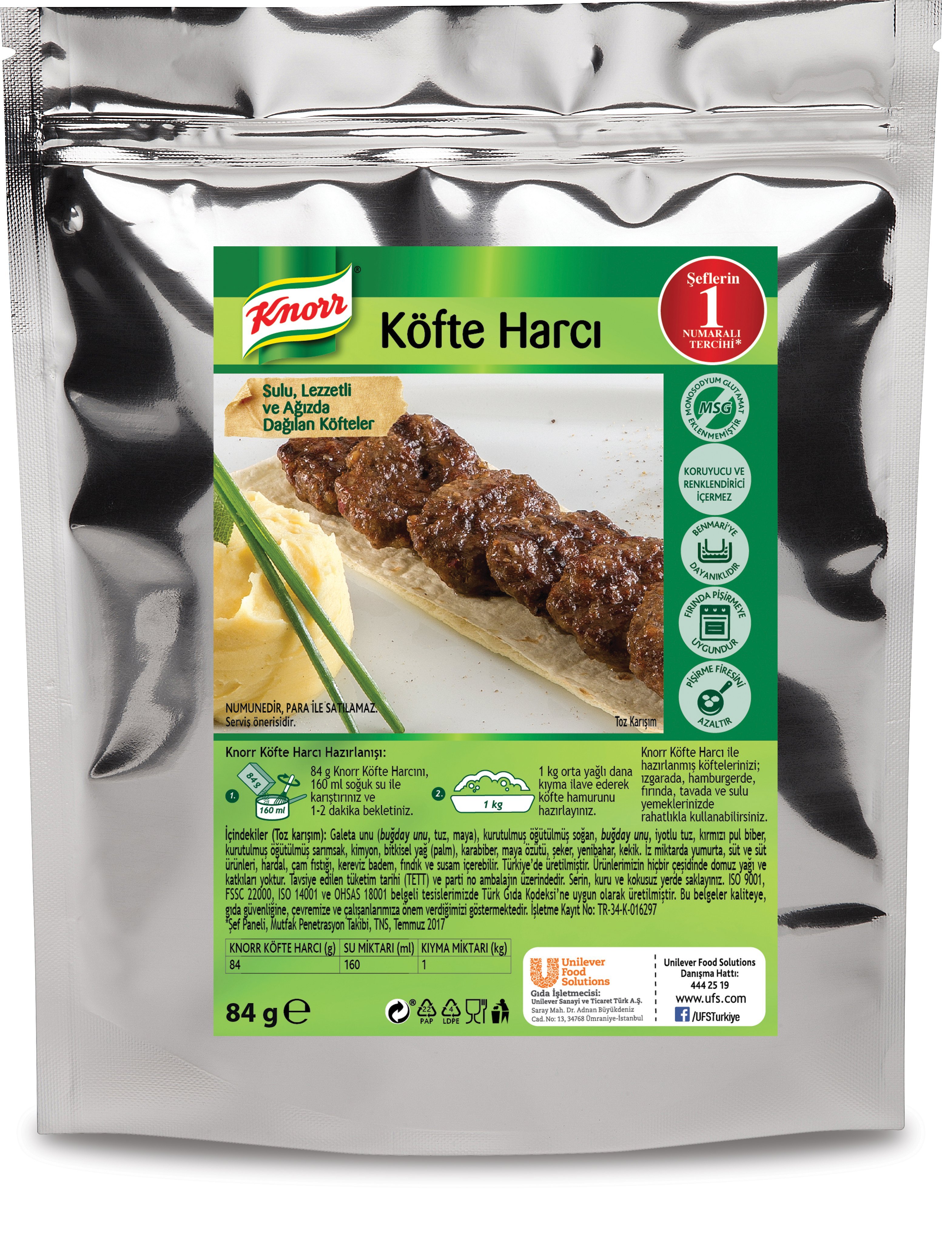 Knorr Köfte Harcı Numune 84 G -