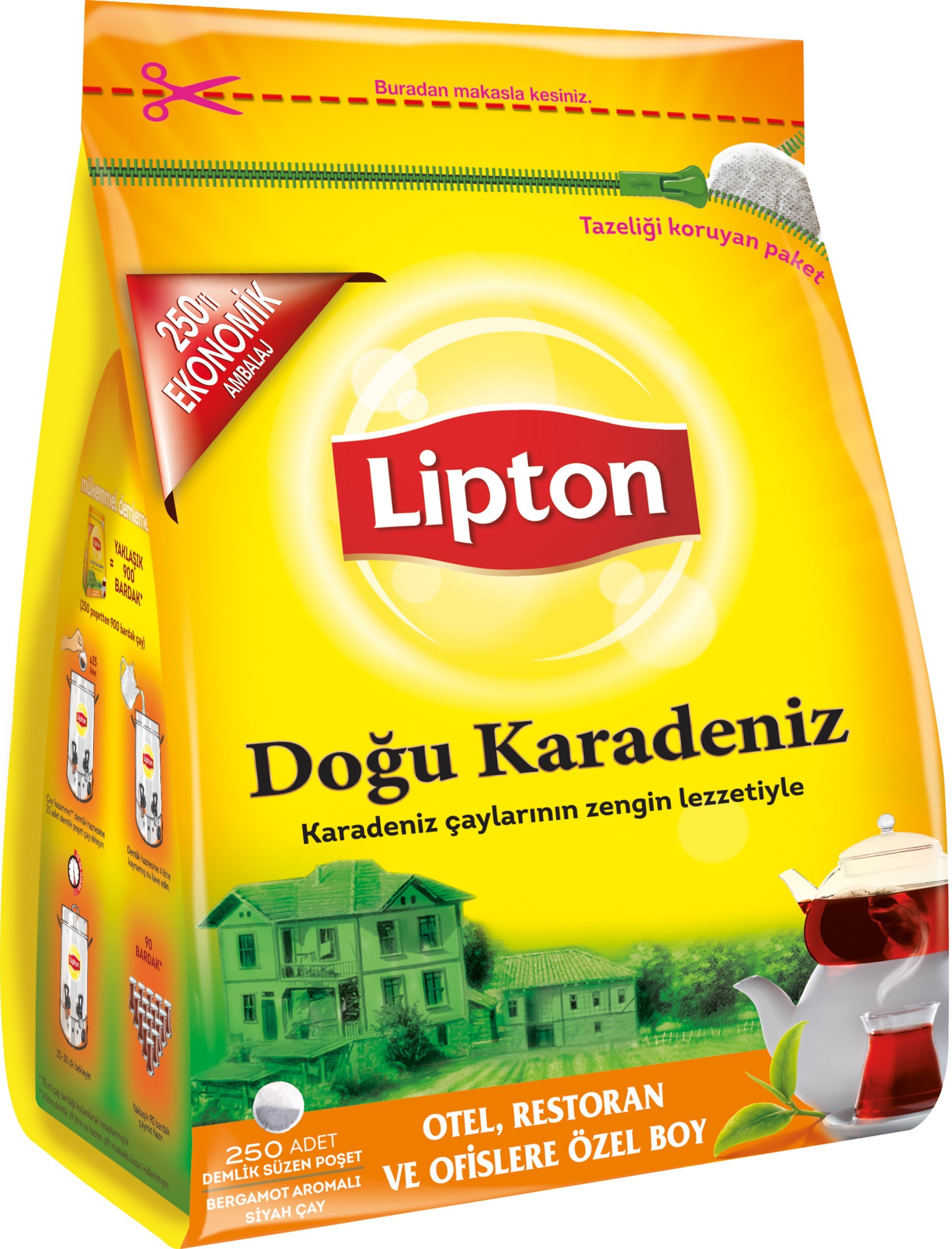Lipton Doğu Karadeniz 250’li Demlik Poşet Çay -