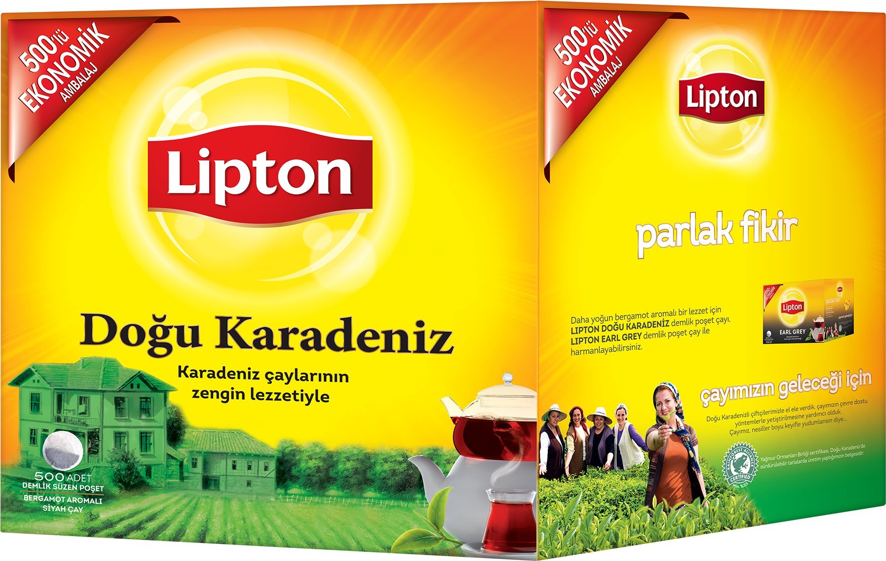 Lipton Doğu Karadeniz 500'lü Demlik Poşet Çay -