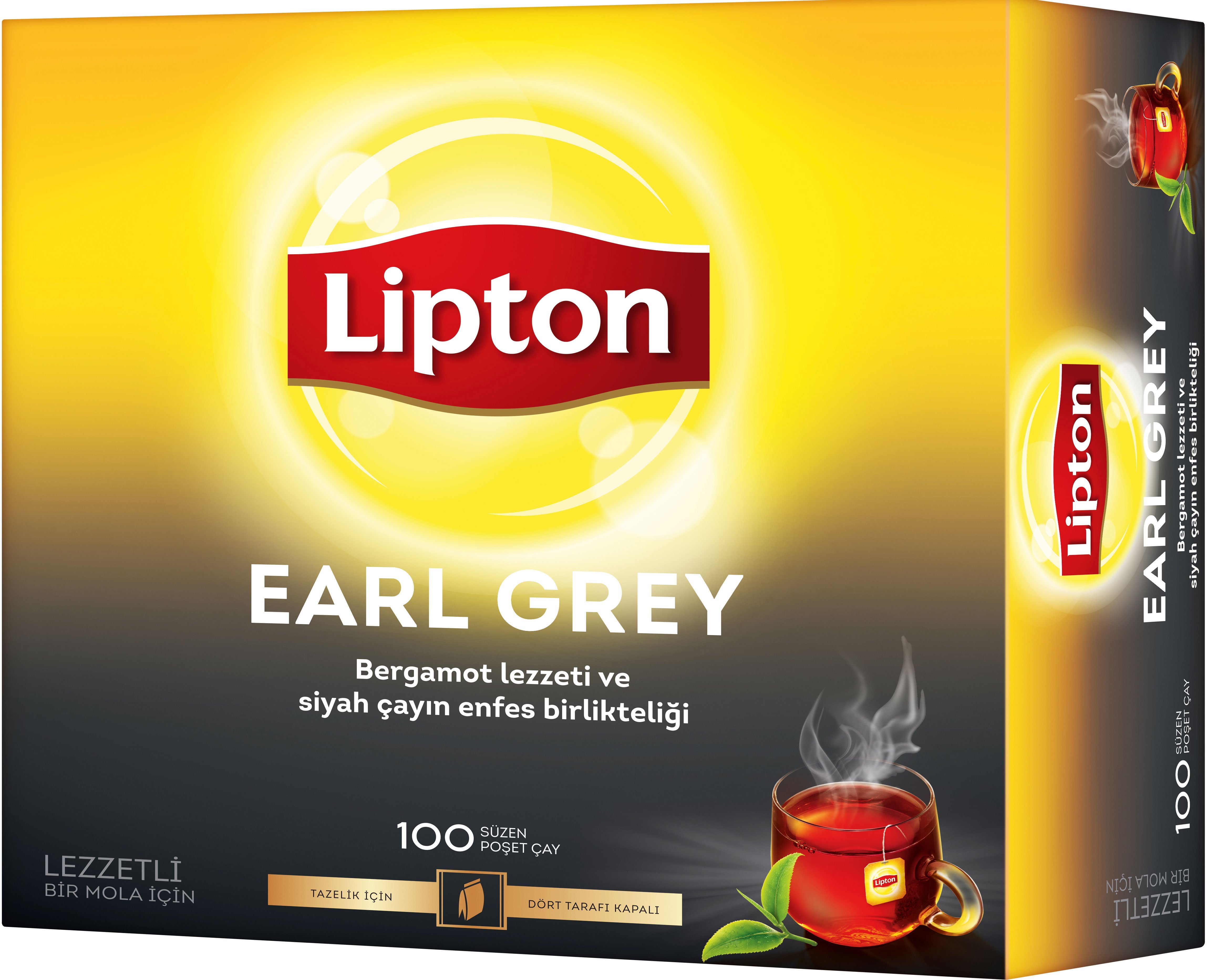 Lipton Earl Grey 100'lü Bardak Poşet Çay -
