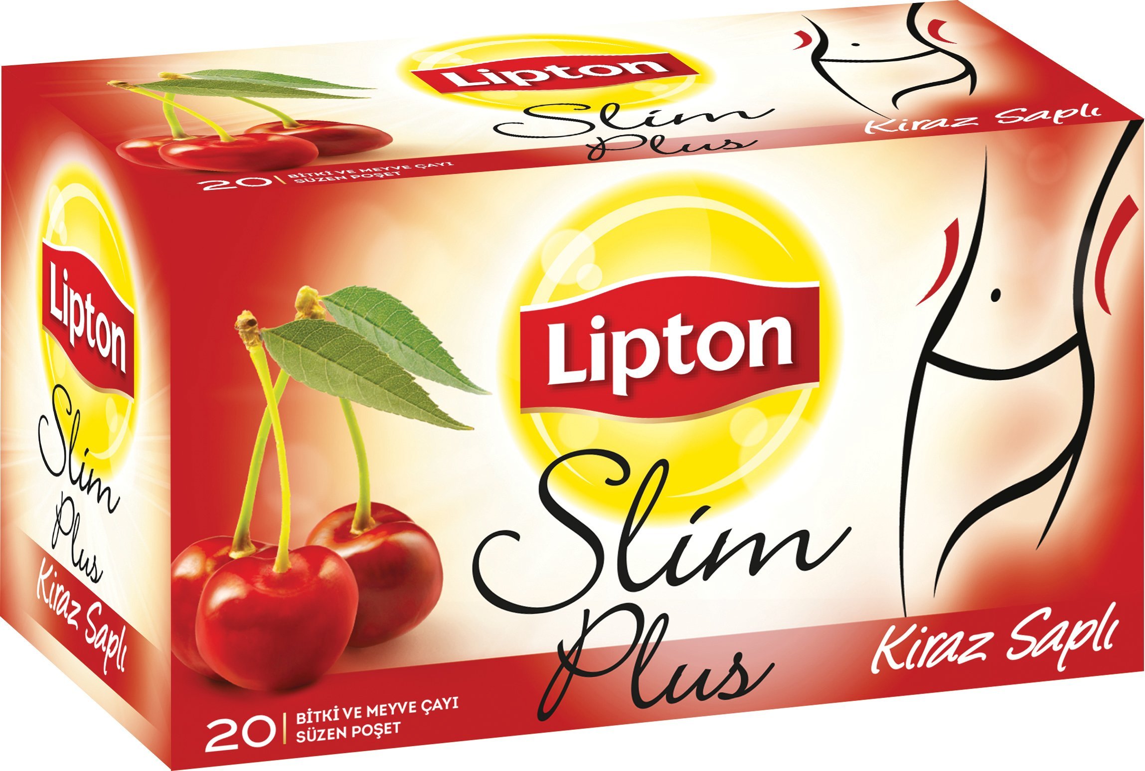 Lipton Form Plus Kiraz Saplı 20'li -