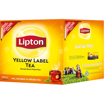 Lipton Yellow Label 1000'li Bardak Poşet Çay (2 x 1000 g) - Lipton ile, yabancı misafirlerinizin memnuniyetini artırın.