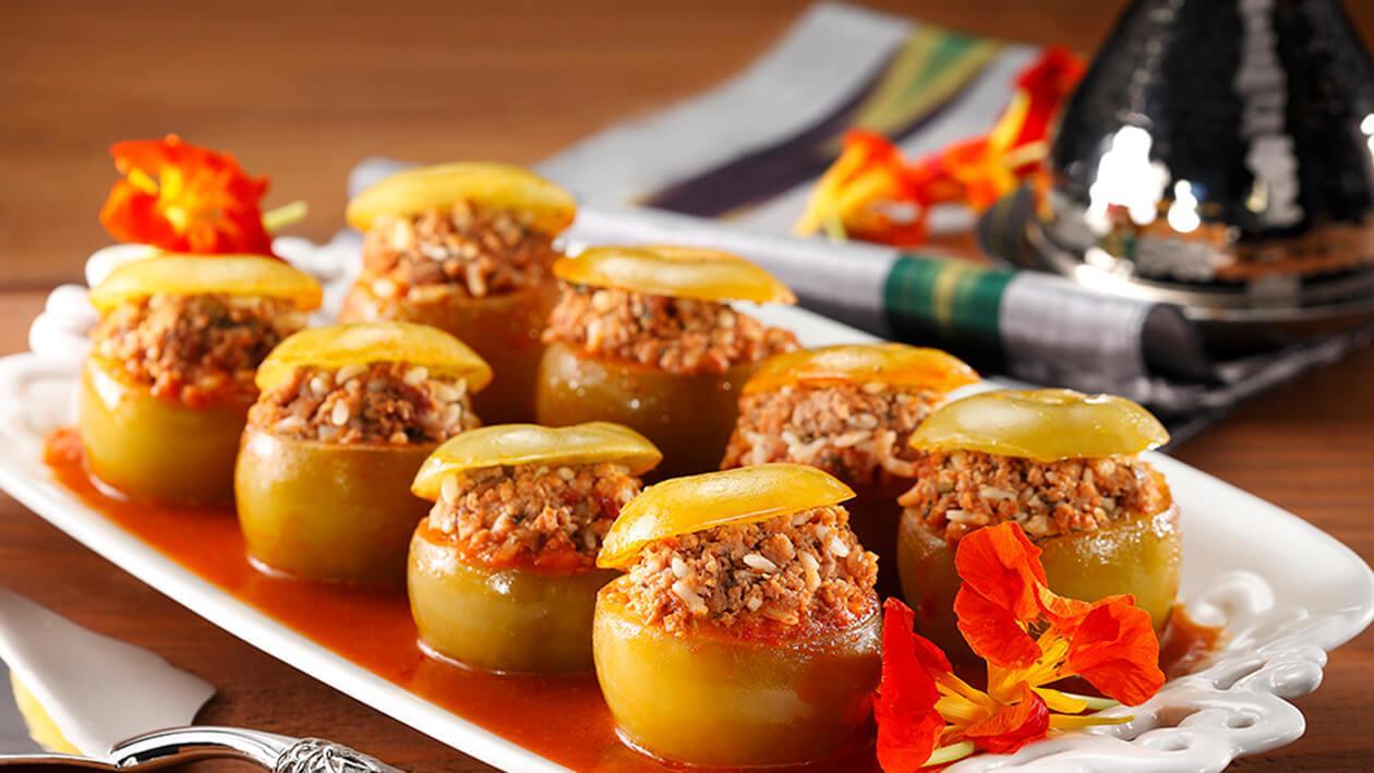 Domates ve Frenk Patlıcan Dolma Domates ve Frenk Patlıcan Dolma
