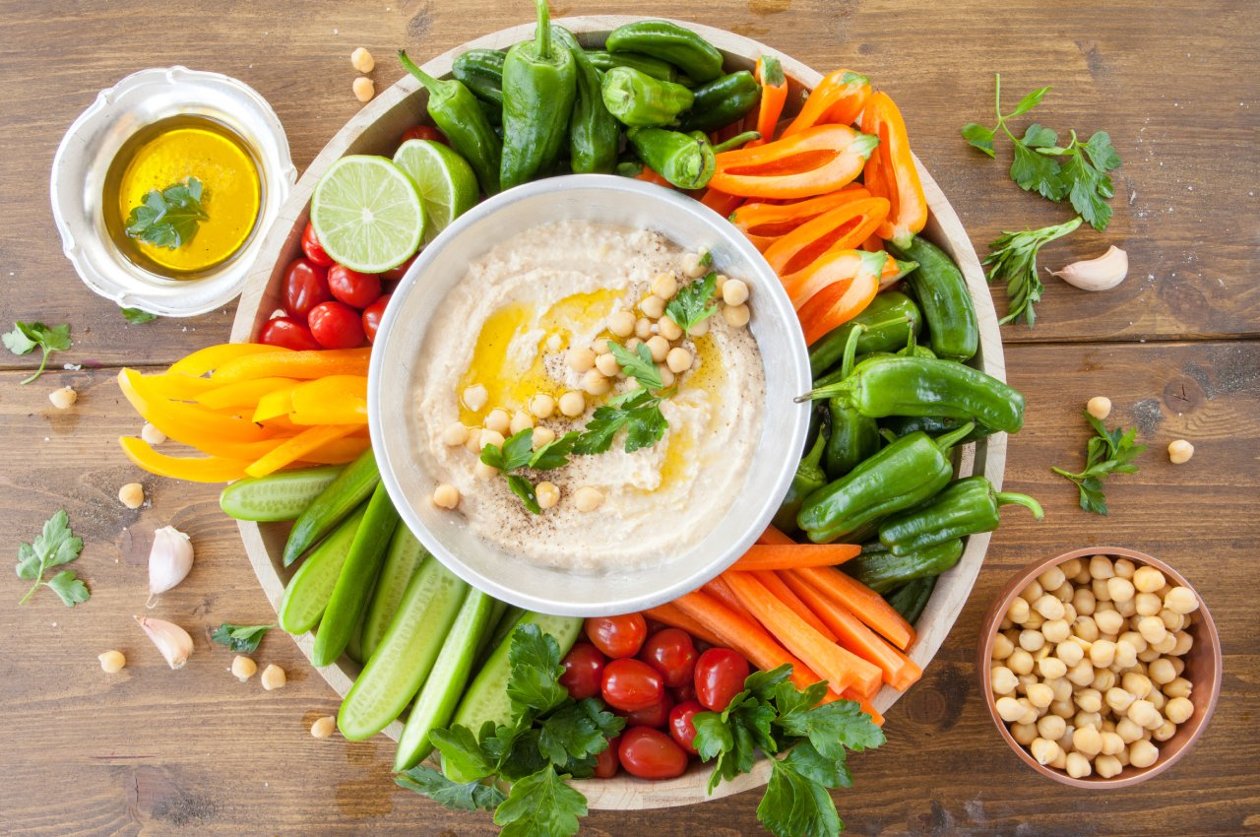 Gevrek Sebzeler, Humus İle Gevrek Sebzeler, Humus İle