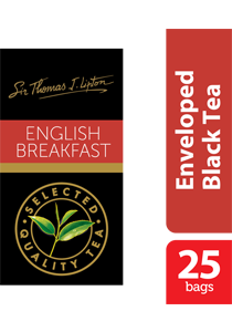 Sir Thomas Lipton English Breakfast 2.4g x 25 - Nơi hương vị hảo hạng của từng lá trà được tái hiện nguyên bản. Sir Thomas Lipton English Breakfast 2.4g x 25 - Nơi hương vị hảo hạng của từng lá trà được tái hiện nguyên bản.