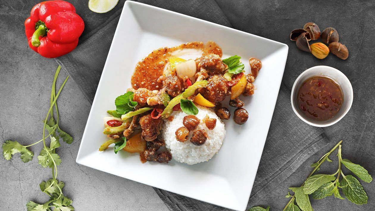 Cánh Gà Nướng Xốt Hạt Dẻ Cánh Gà Nướng Xốt Hạt Dẻ