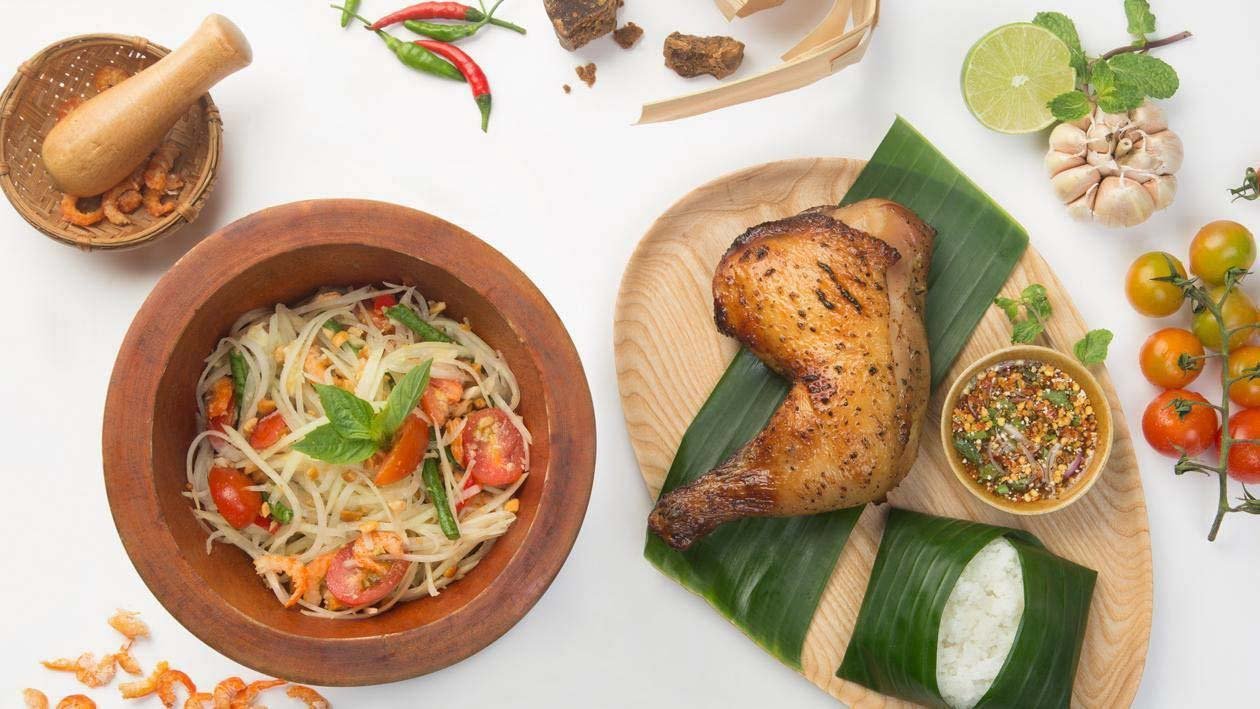 Gỏi Đu Đủ Với Gà Nướng Gỏi Đu Đủ Với Gà Nướng