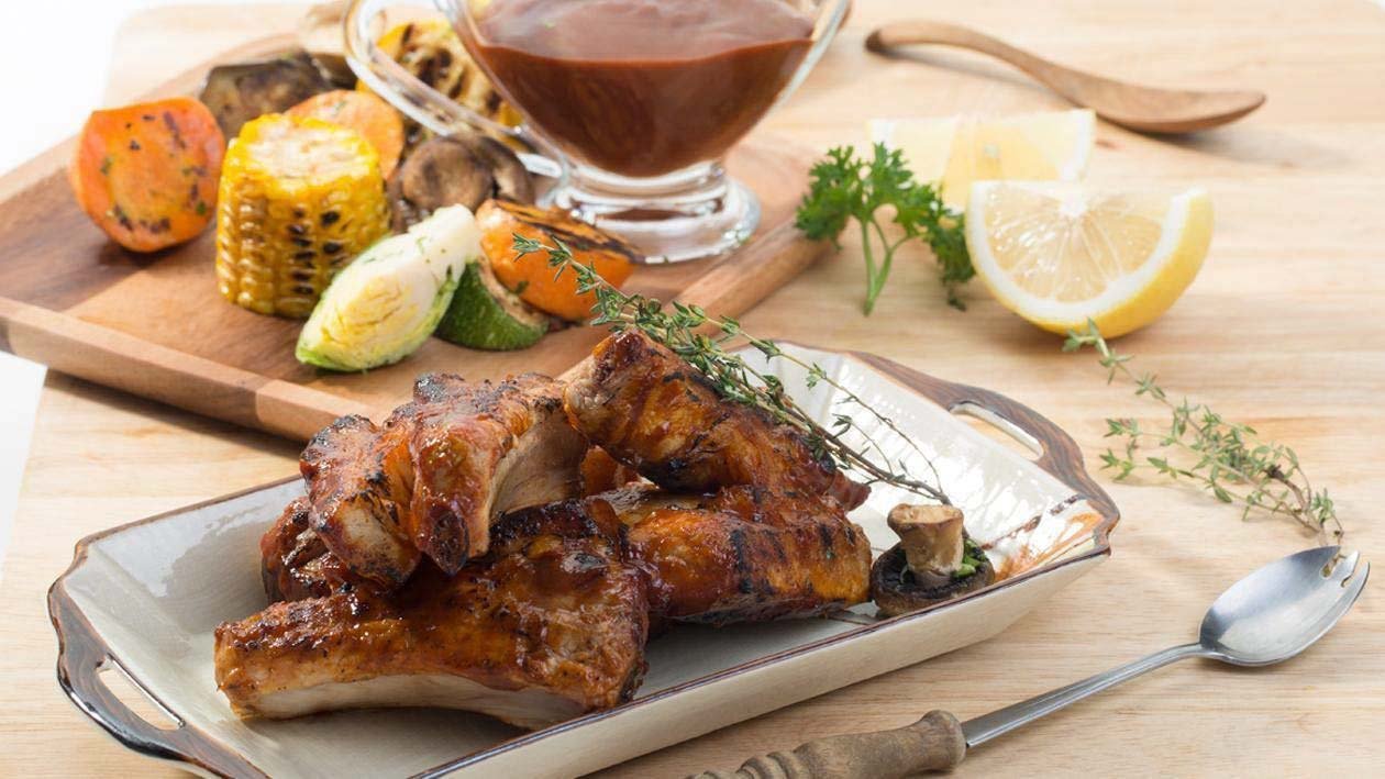 Sườn Nướng Xốt BBQ Sườn Nướng Xốt BBQ