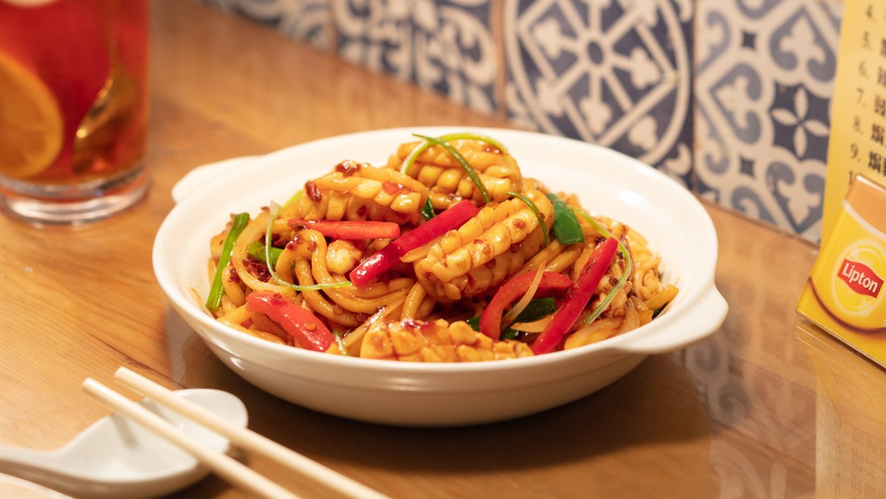 八味鮮魷三蔥炒烏冬 – 食譜詳情 八味鮮魷三蔥炒烏冬 – 食譜詳情