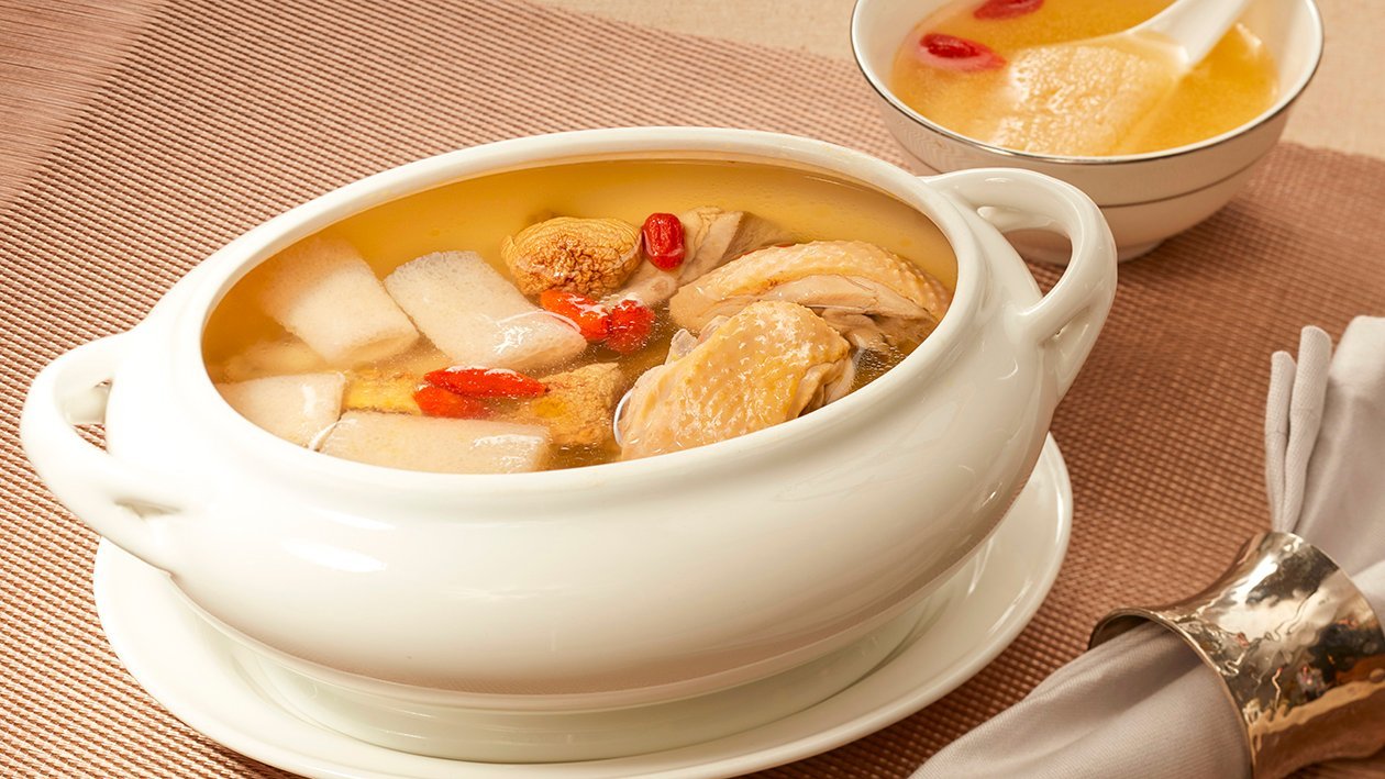 姬松茸竹笙燉雞湯 – 食譜詳情 姬松茸竹笙燉雞湯 – 食譜詳情
