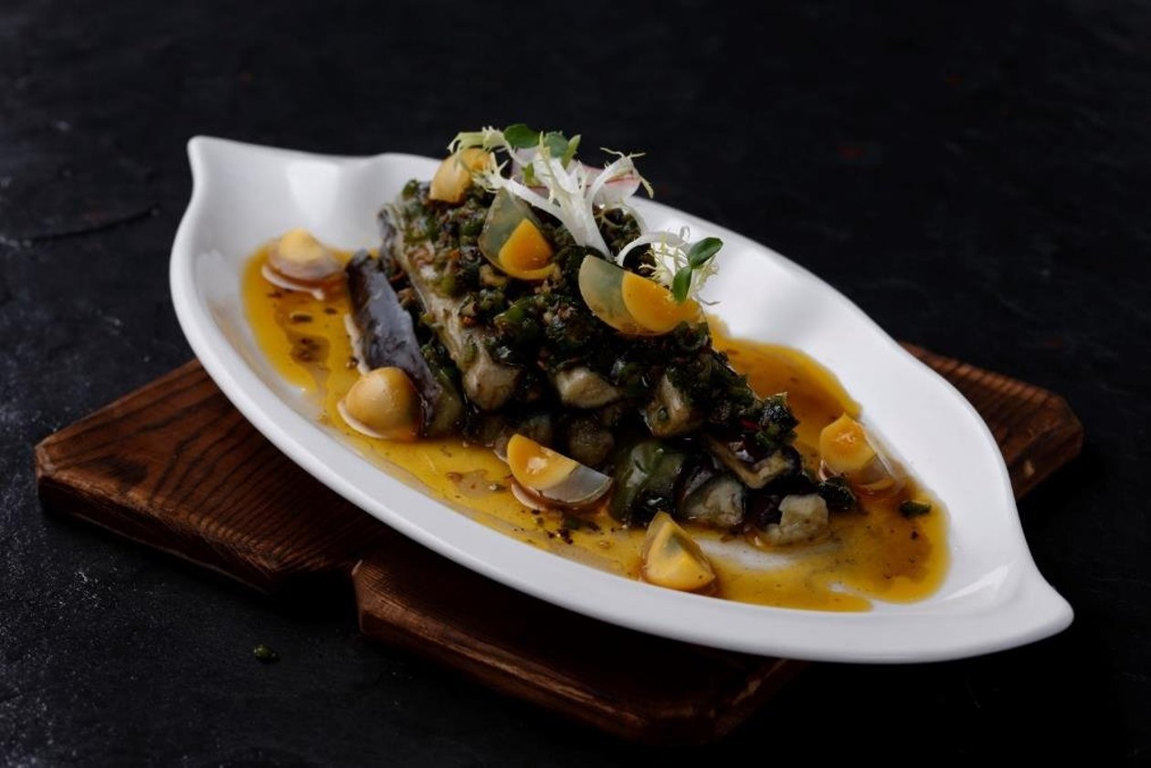 烧椒茄子 (味型:煳辣味)