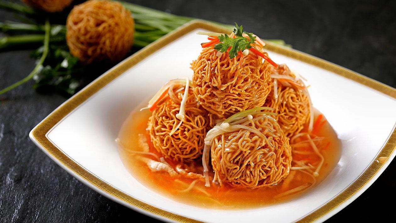 譚府三絲繡球酥脆麵 – 食譜詳情 譚府三絲繡球酥脆麵 – 食譜詳情