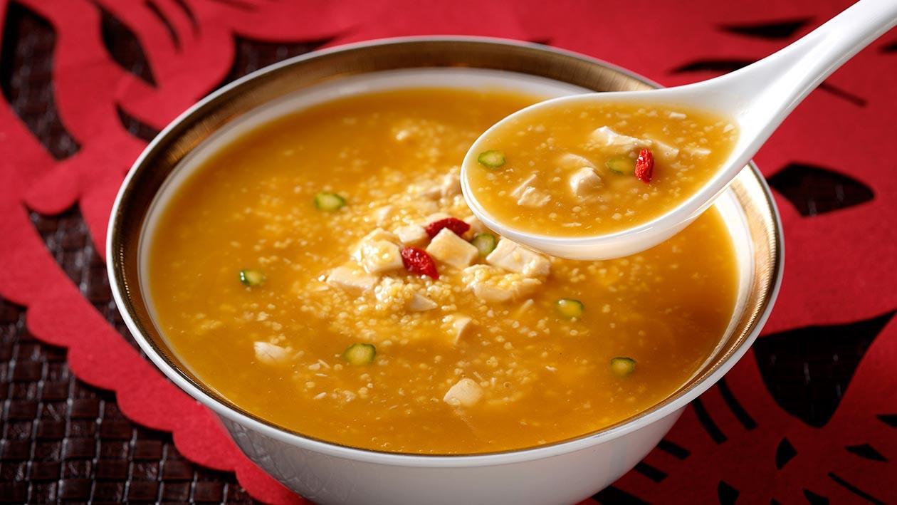 谭府黄焖金汤小米鸡粒羹