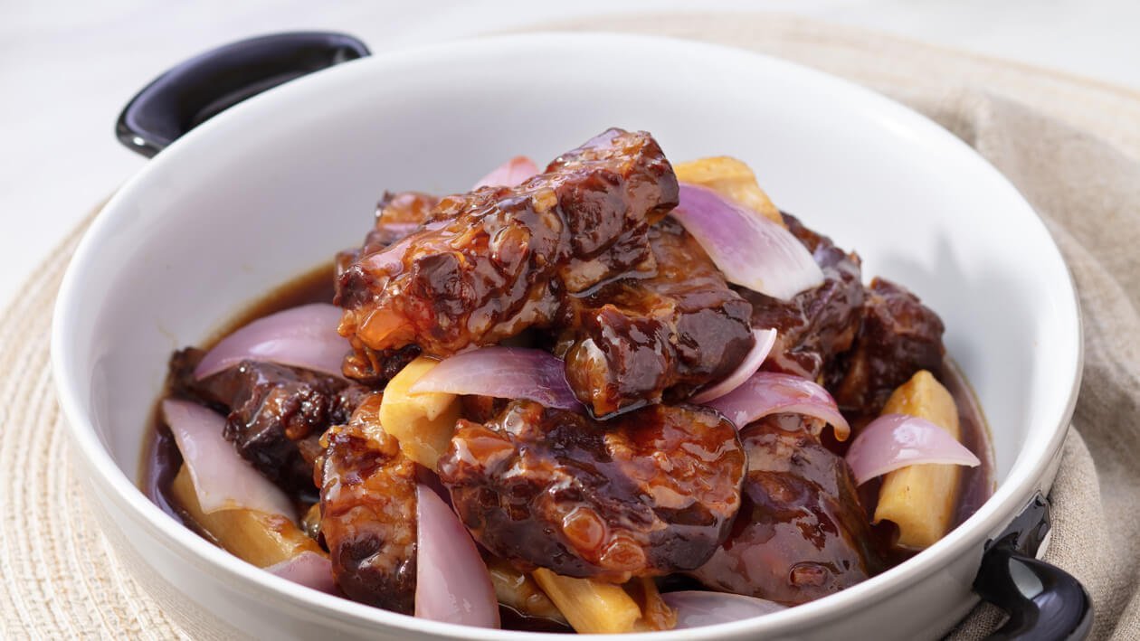 鮮雞汁炆甜酸骨 – 食譜詳情 鮮雞汁炆甜酸骨 – 食譜詳情