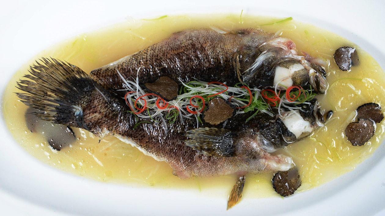 花雕雞湯浸筍殼魚 花雕雞湯浸筍殼魚