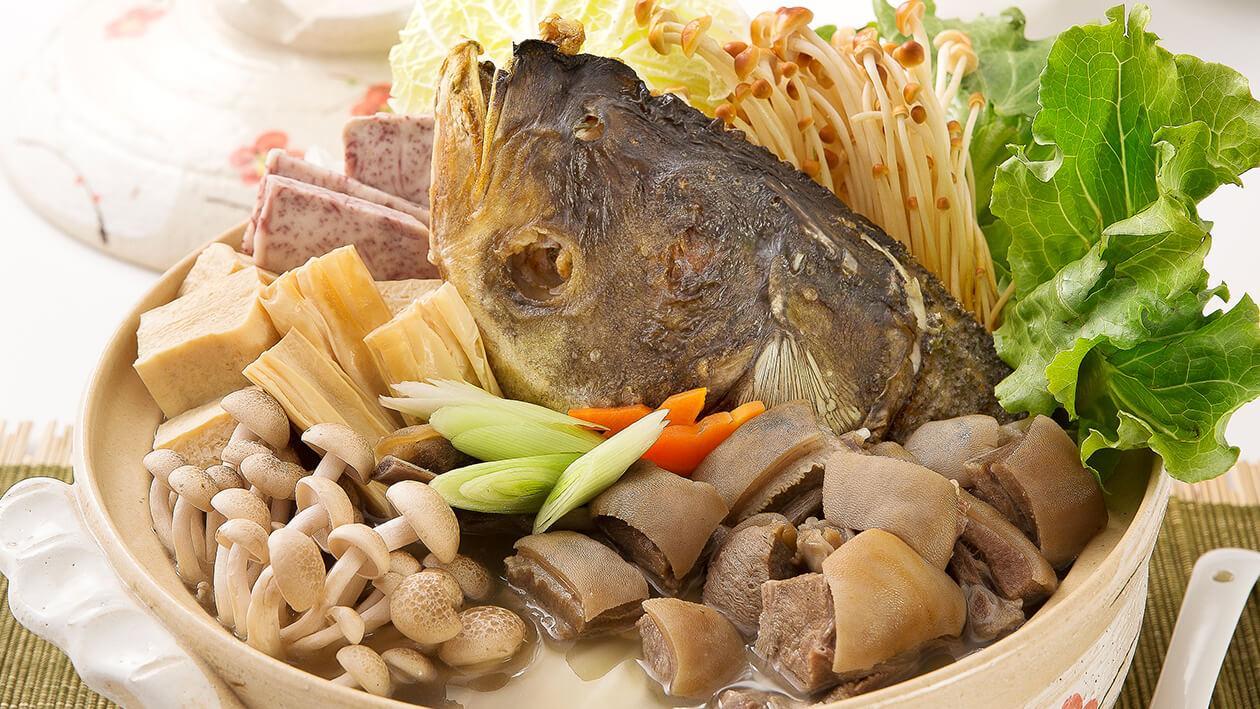 雞湯魚頭羊鮮煲 雞湯魚頭羊鮮煲