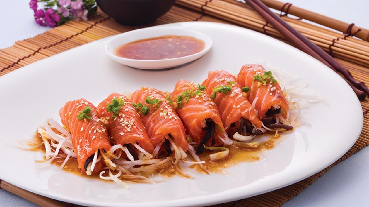 麻辣三文魚拌木耳 麻辣三文魚拌木耳
